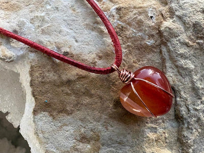 Carnelian Necklace - Hart, Body and Soul_Just Makers
