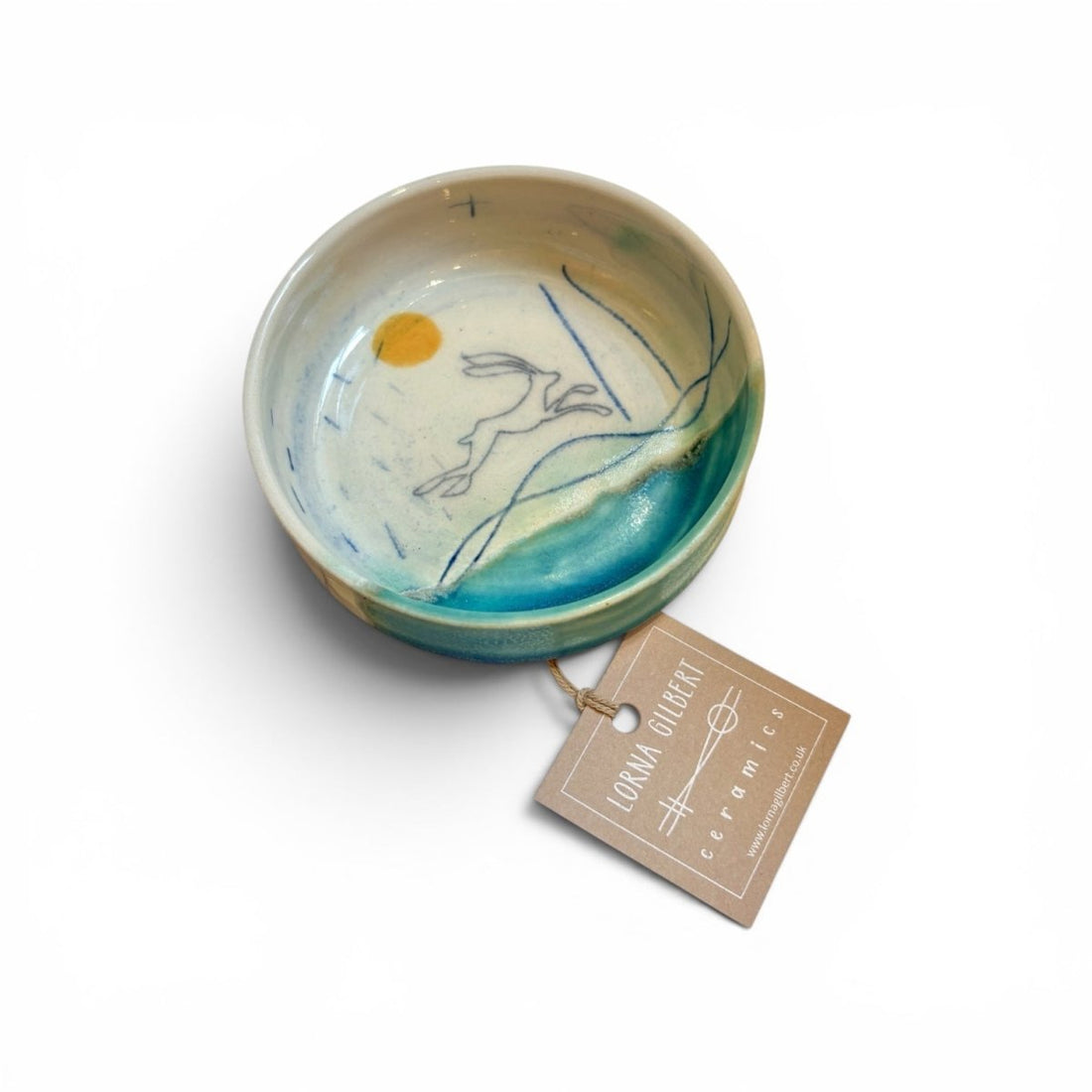 Ceramic Dip Bowl - Hare - Lorna Gilbert_Just Makers