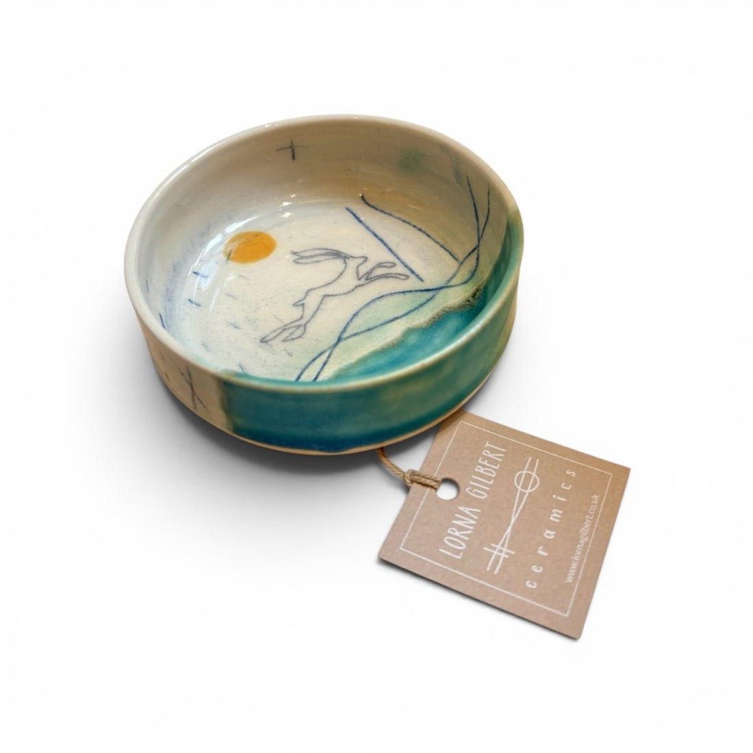 Ceramic Dip Bowl - Hare - Lorna Gilbert_Just Makers