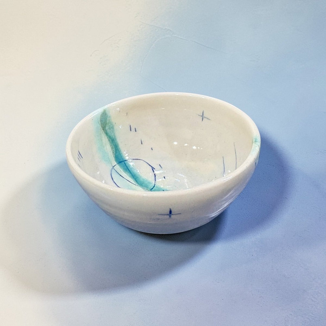Ceramic Olive Bowl - Seascape - Lorna Gilbert_Just Makers