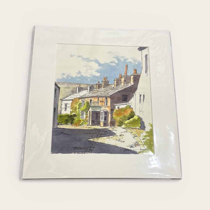 Chamber End Fold, Grassington Original Line and Watercolour Painting by John Harrison_Just Makers