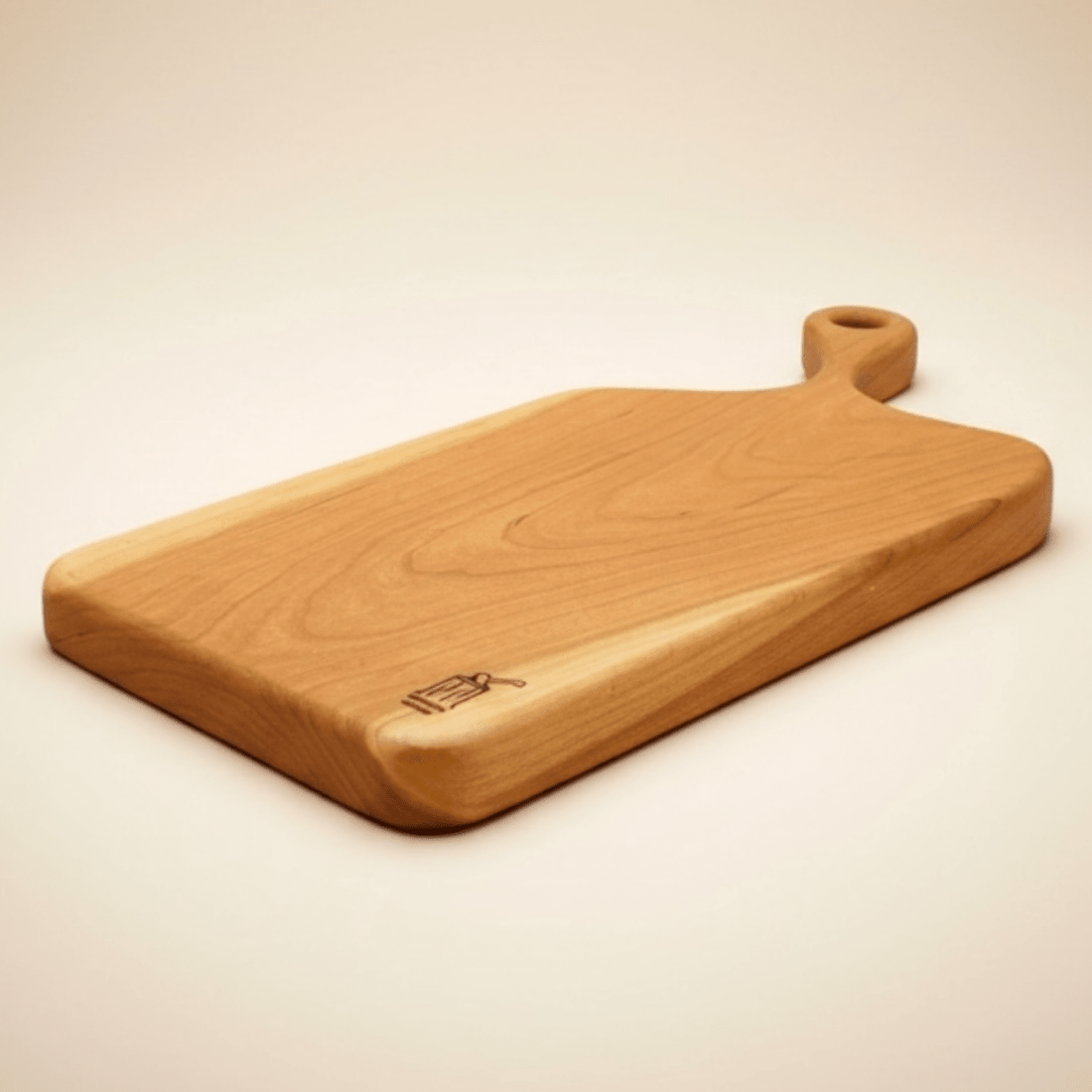 Cherry Wood Handled Board Medium - Woodcutter Creations_Just Makers