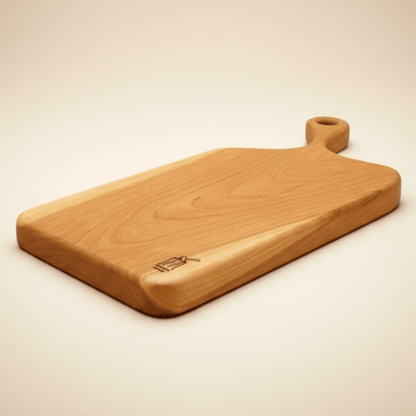Cherry Wood Handled Board Medium - Woodcutter Creations_Just Makers