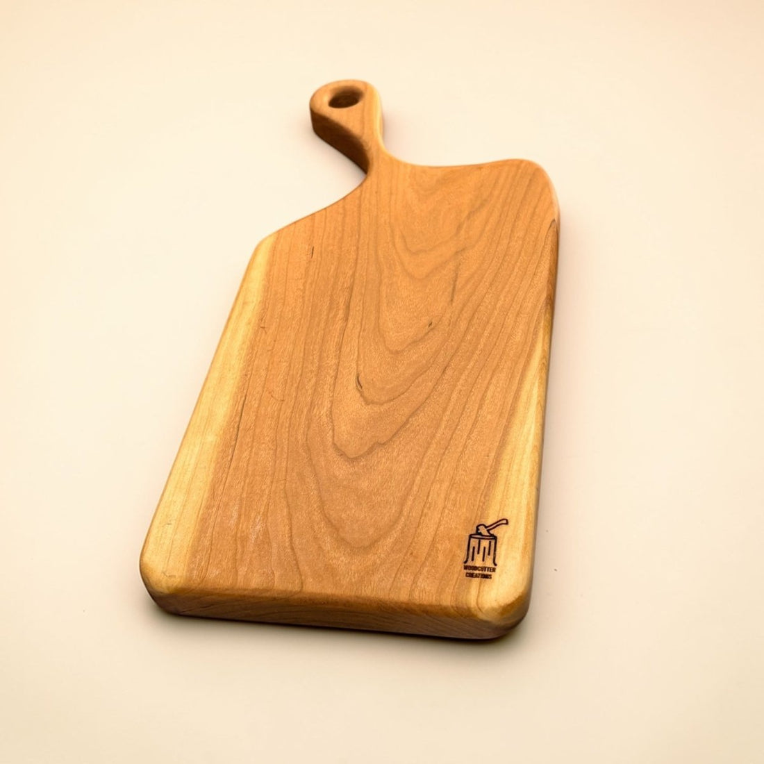 Cherry Wood Handled Board Medium - Woodcutter Creations_Just Makers