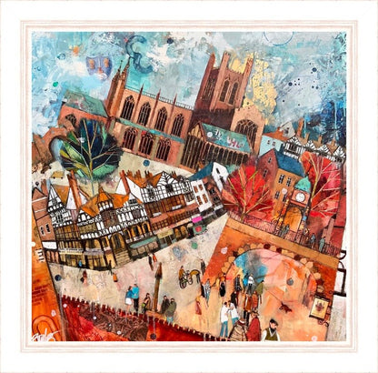 Chester Cathedral Mounted Print - Richard Burel_Just Makers