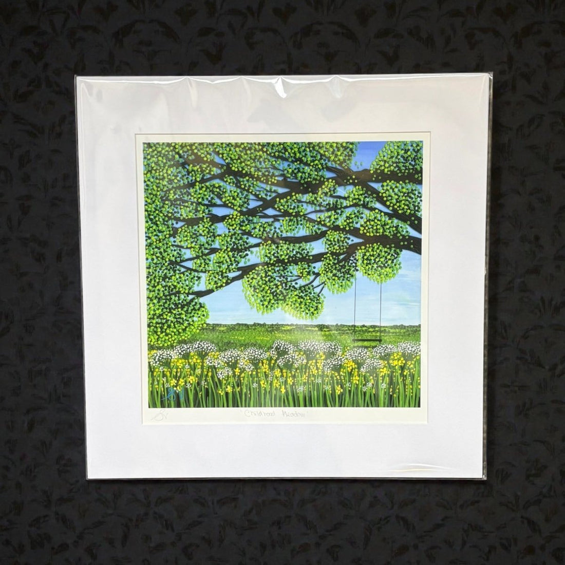 Childhood Meadow Giclee Mounted Print Unframed - Sarah Jane Nicholls_Just Makers