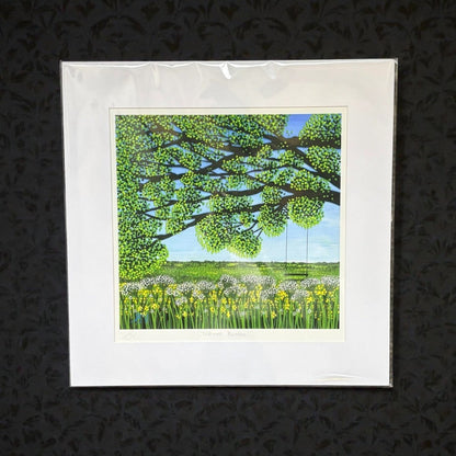 Childhood Meadow Giclee Mounted Print Unframed - Sarah Jane Nicholls_Just Makers