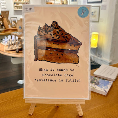 Chocolate Cake A4 Print - The Proverbial Hare_Just Makers