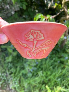 Small wax resist stoneware bowl by Yorkshire ceramic artist Ciara McClarence