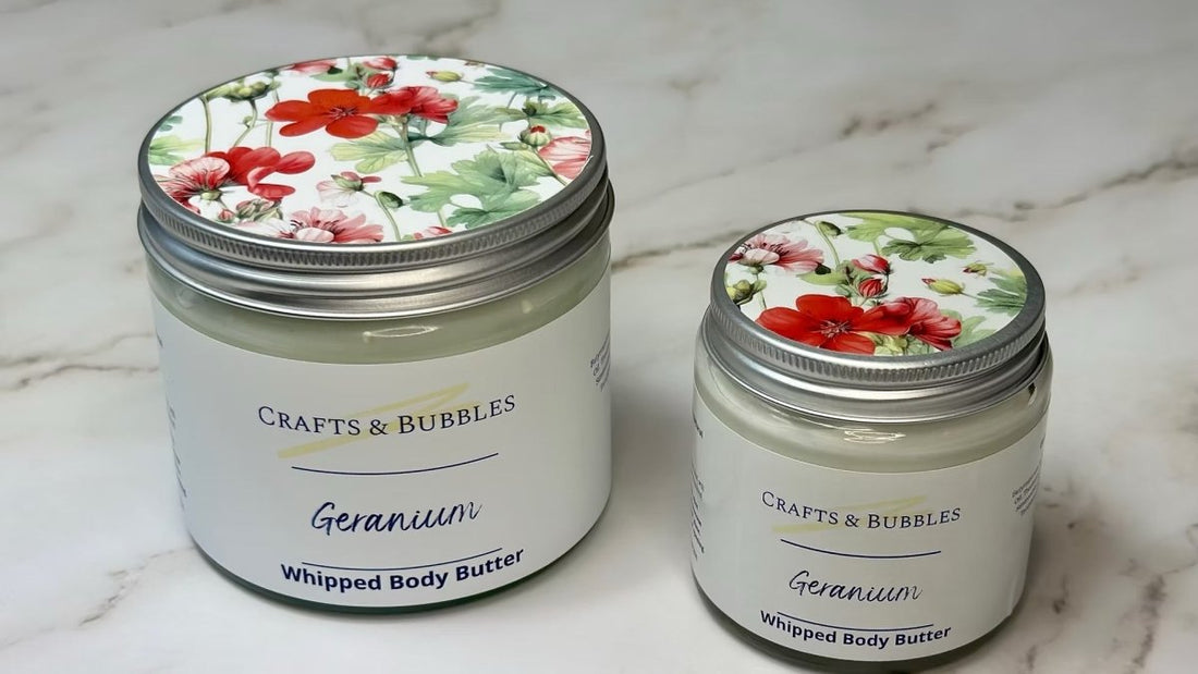 Crafts & Bubbles Body Butter (small) - Geranium - Just Makers Crafts & Bubbles