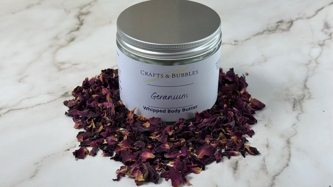 Crafts & Bubbles Body Butter (small) - Geranium - Just Makers Crafts & Bubbles