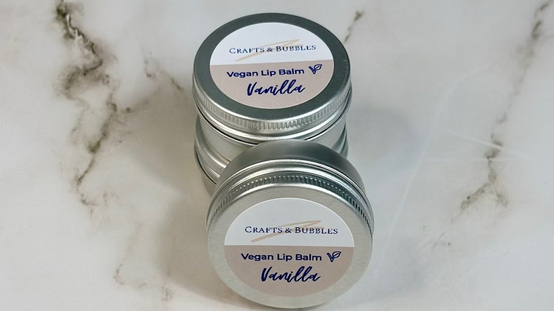 Crafts & Bubbles Vegan Lip Balm - Vanilla - Just Makers Crafts & Bubbles