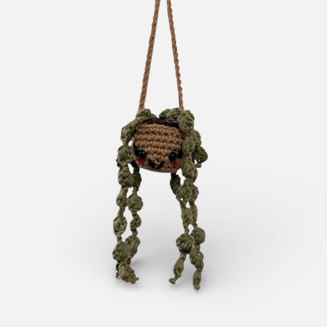 Crochet Happy Hanging Plant - Hooked on Yarn_Just Makers