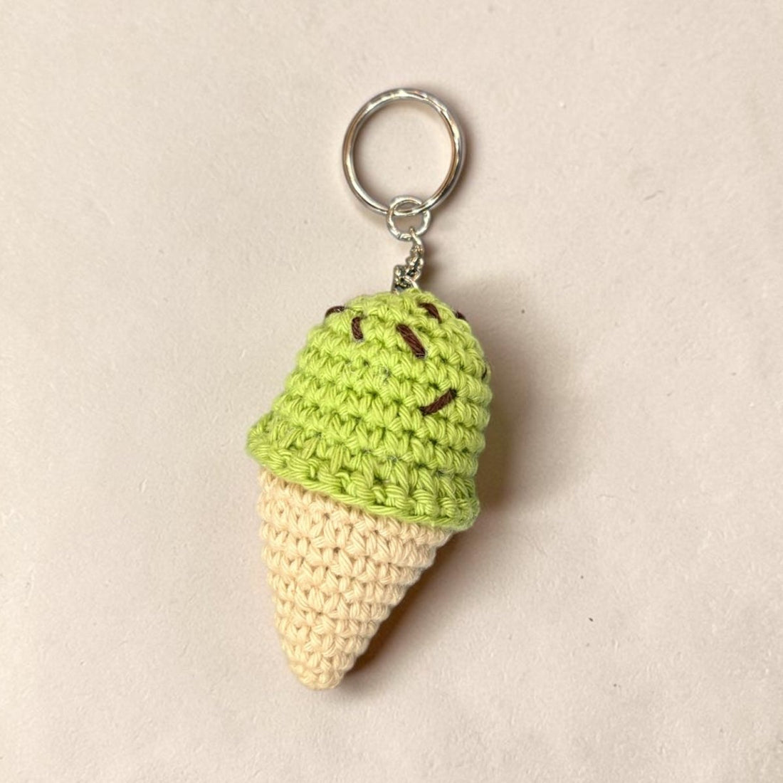 Crochet Ice Cream Keyring - Hooked on Yarn_Just Makers