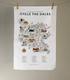 Cycle the Dales Tea Towel - Oldfield Design Co_Just Makers