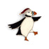 Dancing Puffin Stained Glass Hanging Decoration - Dragonfly Glass Art_Just Makers
