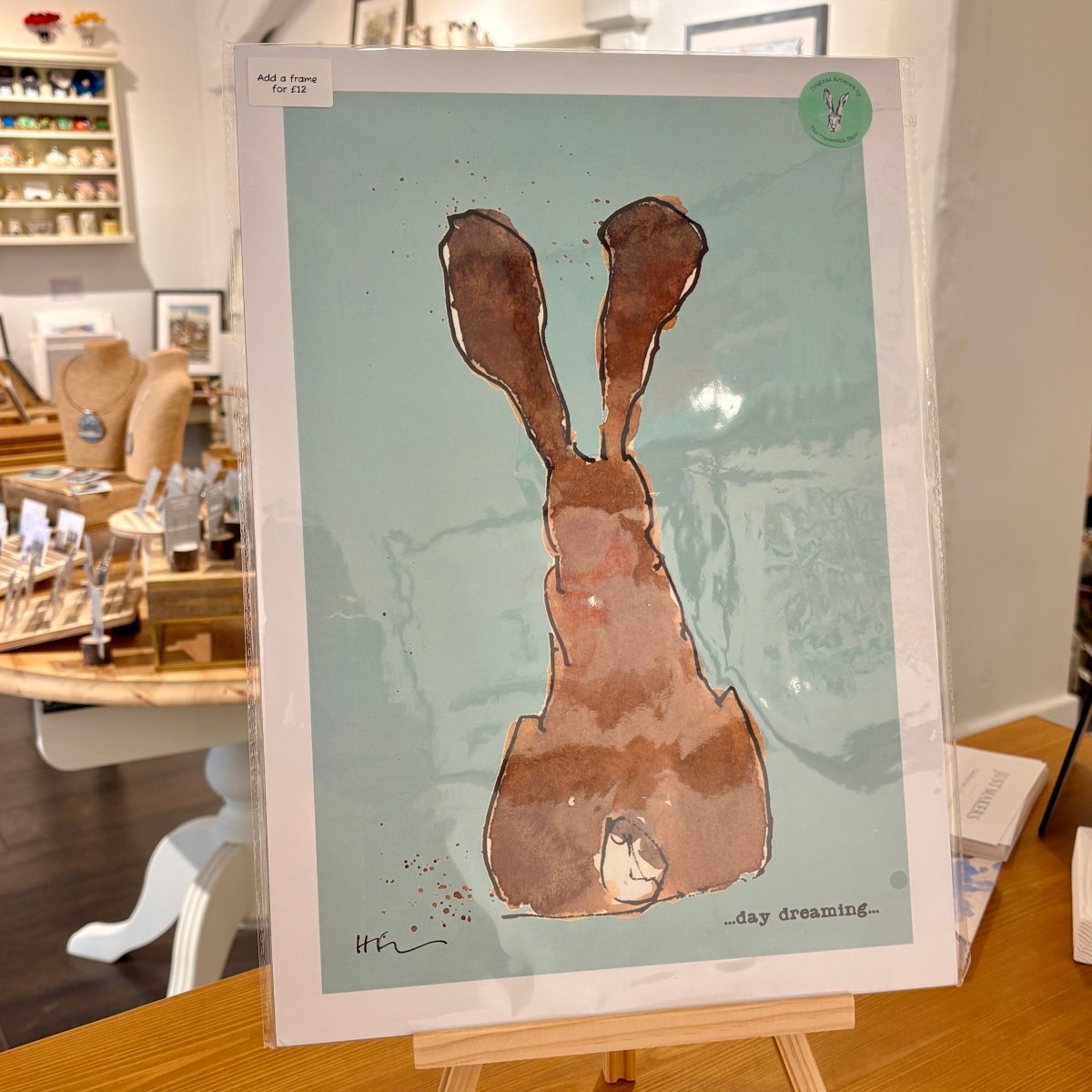 Day Dreaming Hare A3 Print - The Proverbial Hare_Just Makers