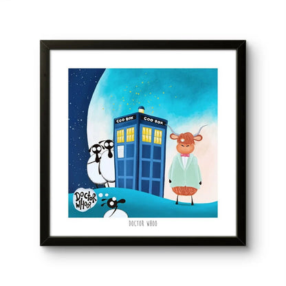 Doctor Whoo 10" Print - Mervyn Tay Art_Just Makers