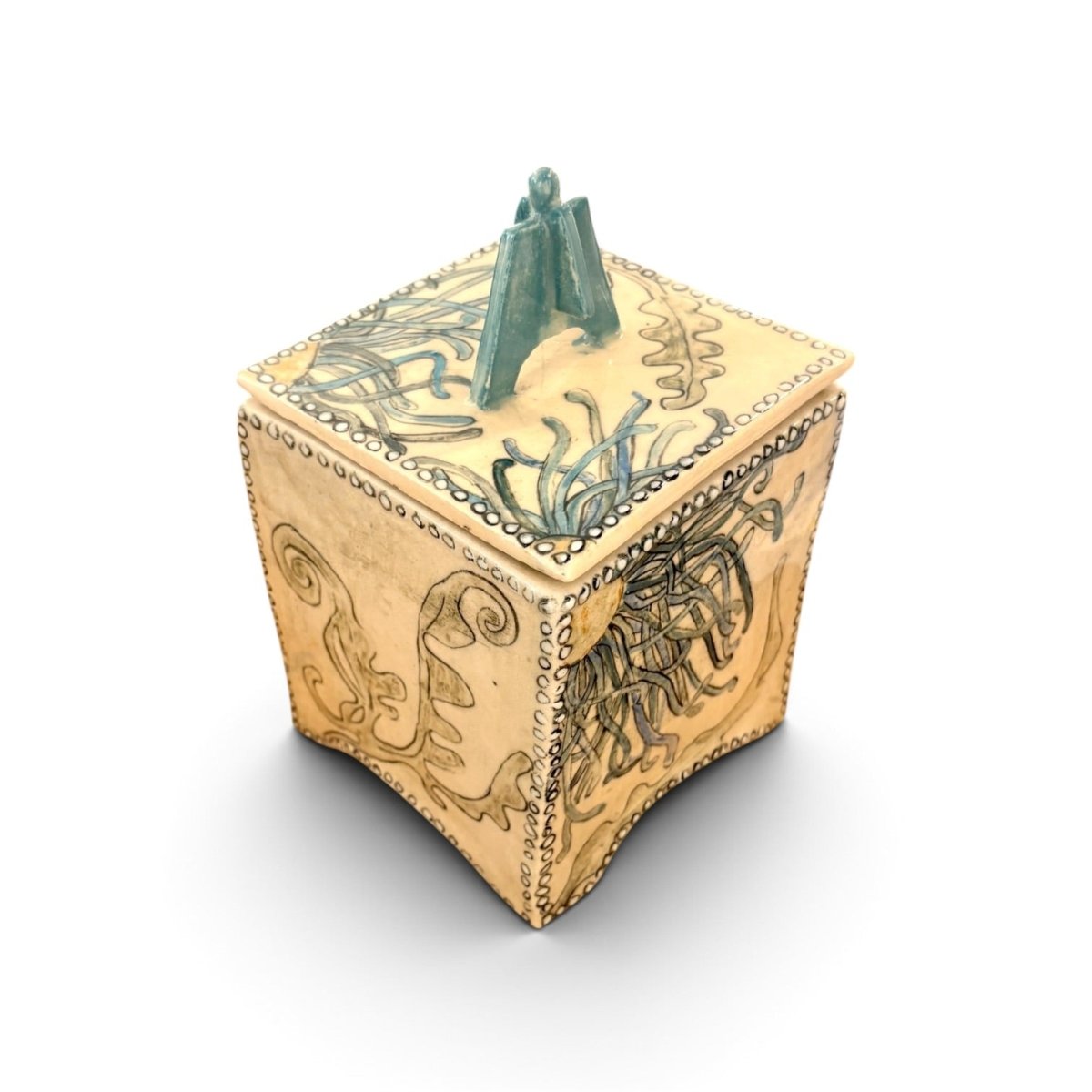 Dreamcatcher Jar - Kissed Frog Ceramics_Just Makers