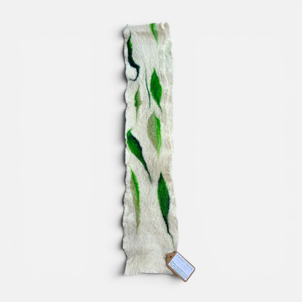 Felted Botanical Skinny Scarf - Felted Yarns_Just Makers
