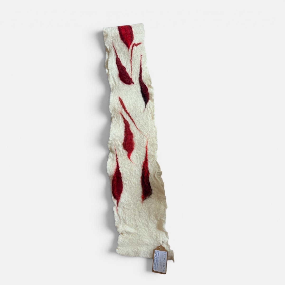 Felted Botanical Skinny Scarf - Felted Yarns_Just Makers