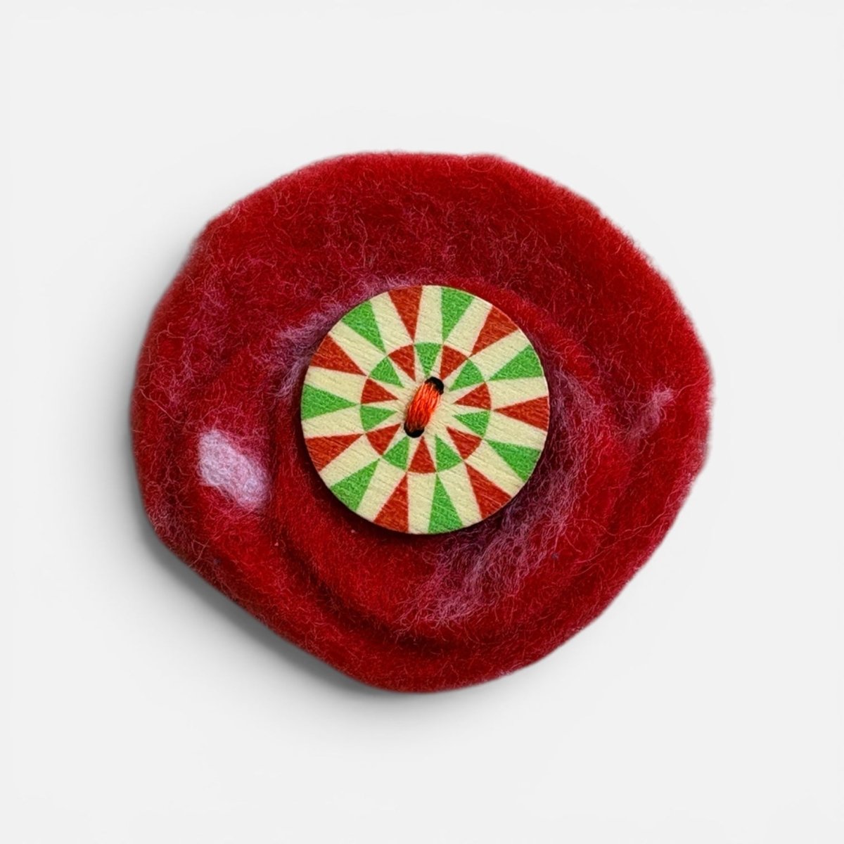 Felted Flower Brooch / Hairclip - Felted Yarns_Just Makers