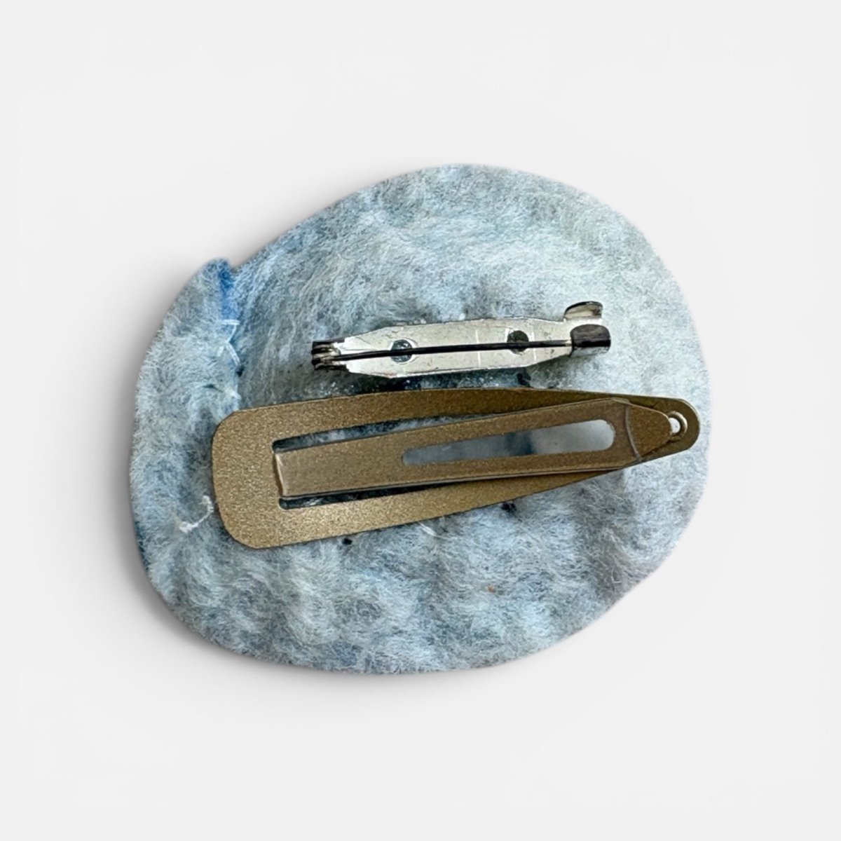 Felted Flower Brooch / Hairclip - Felted Yarns_Just Makers