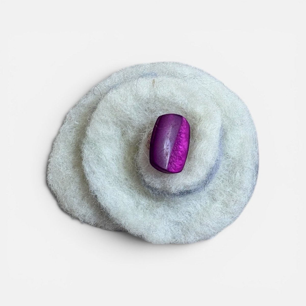 Felted Flower Brooch / Hairclip - Felted Yarns_Just Makers