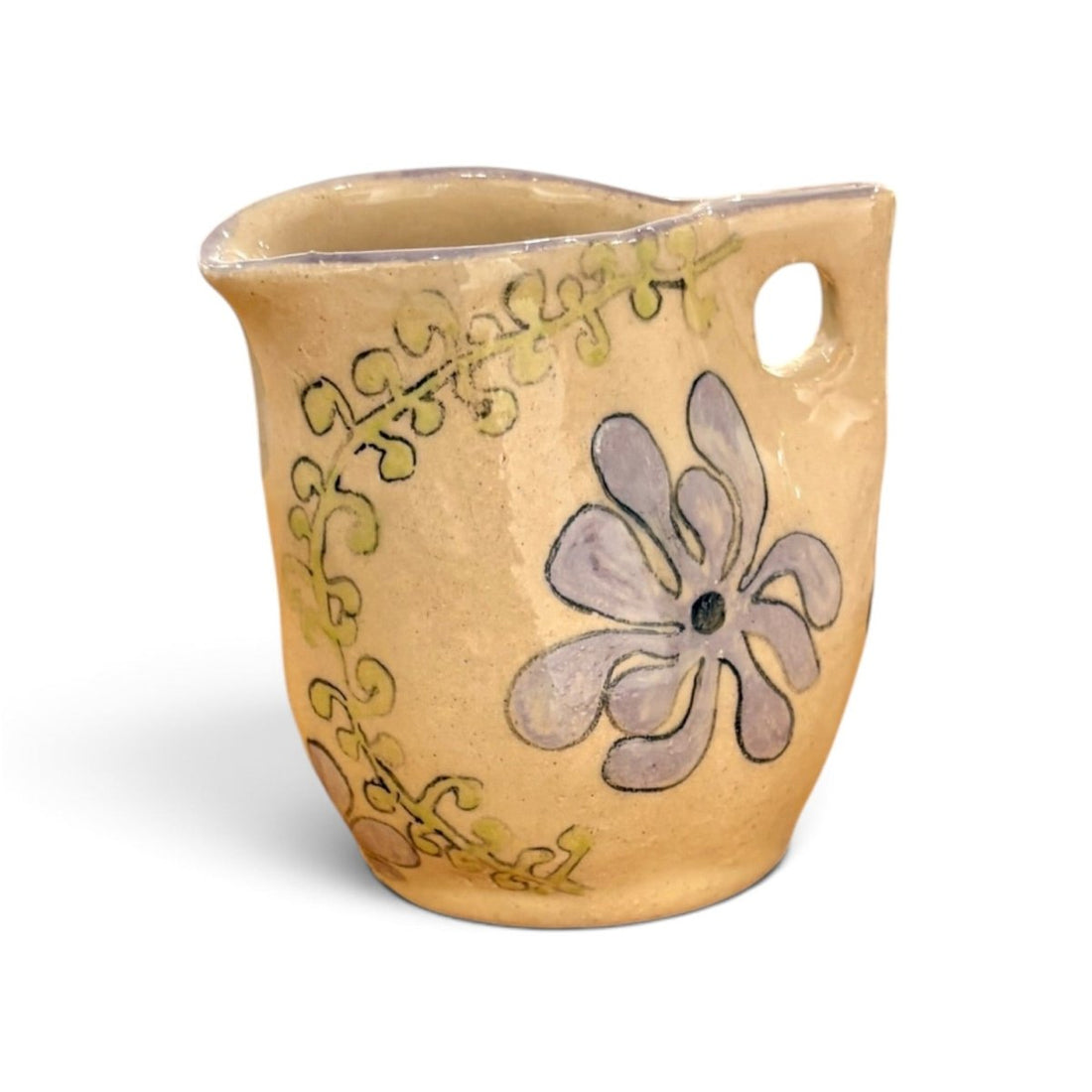 Floaty Flowers Jug - Kissed Frog Ceramics_Just Makers