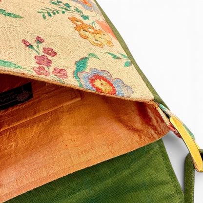 Floral Linen Handbag - Amanda Scott_Just Makers