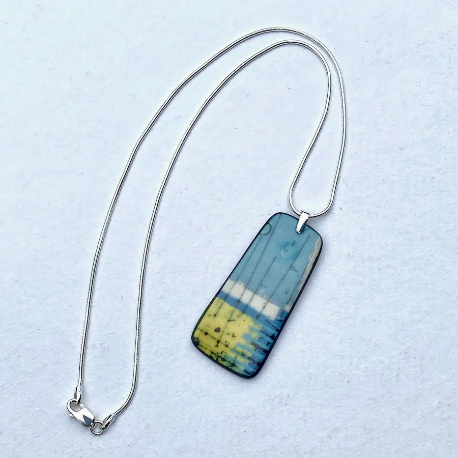 Flow Porcelain Necklace - Karen Howarth Ceramics_Just Makers