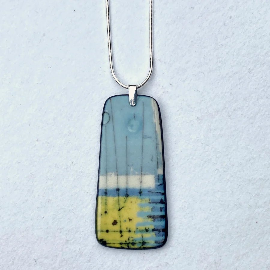 Flow Porcelain Necklace - Karen Howarth Ceramics_Just Makers