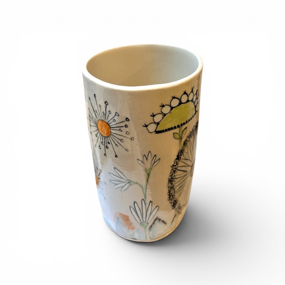 Flowertown Vase - Kissed Frog Ceramics_Just Makers