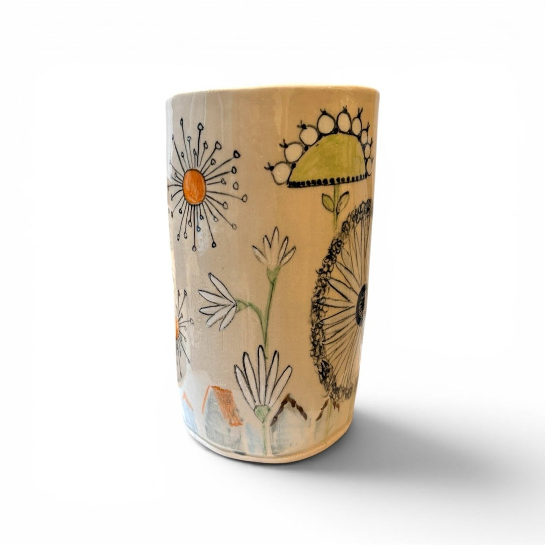 Flowertown Vase - Kissed Frog Ceramics_Just Makers