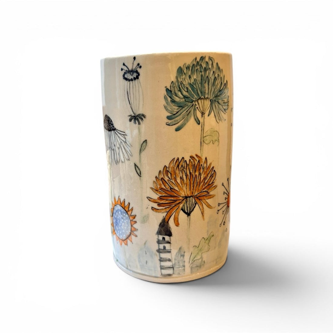 Flowertown Vase - Kissed Frog Ceramics_Just Makers