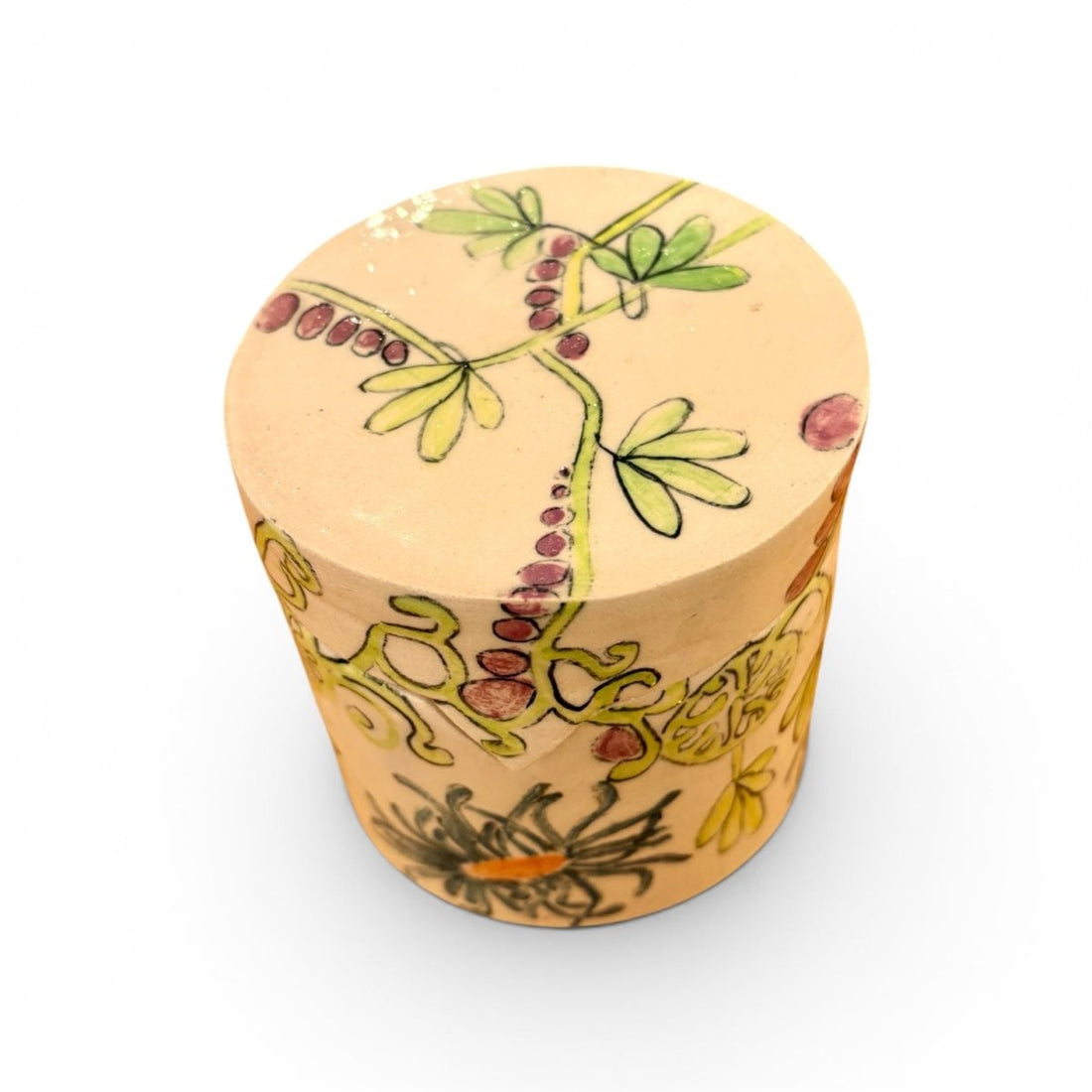 Full Bloom Lidded Jar - Kissed Frog Ceramics_Just Makers