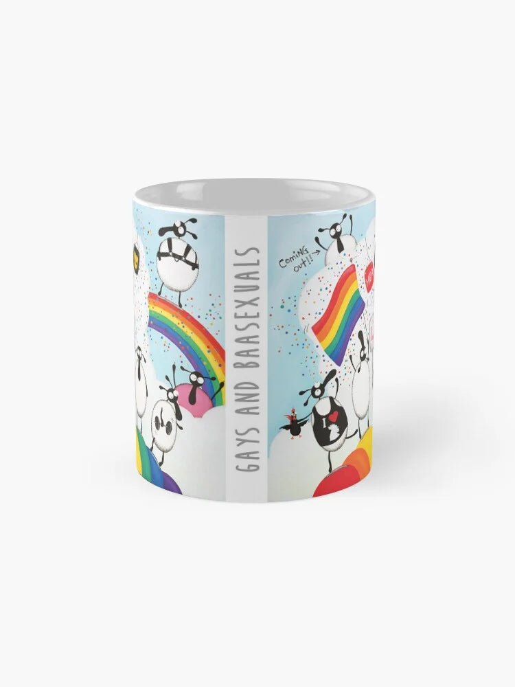 Gays and Baasexuals Ceramic Mug - Mervyn Tay Art_Just Makers