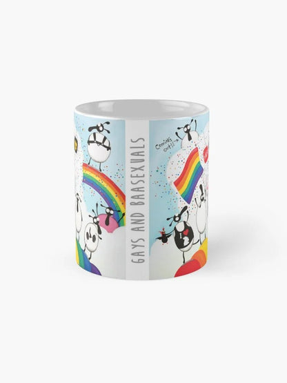Gays and Baasexuals Ceramic Mug - Mervyn Tay Art_Just Makers
