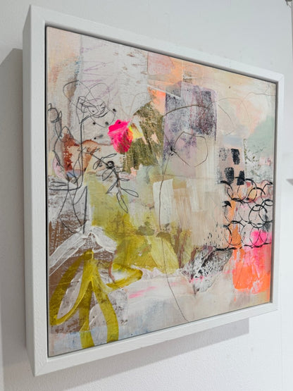 Go for a Walk Original Mixed Media Painting - Lisa Metcalfe_Just Makers