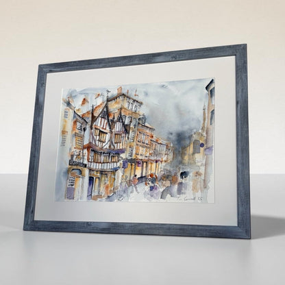 Golden Fleece, York Framed ORIGINAL Painting - Tim Gomersall Art_Just Makers