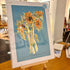 Golden Sunflowers A3 Print - The Proverbial Hare_Just Makers