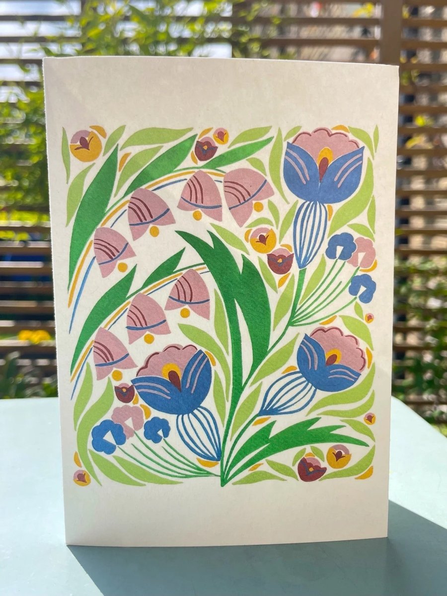 Green Leaves Greeting Card - Megan Carter_Just Makers