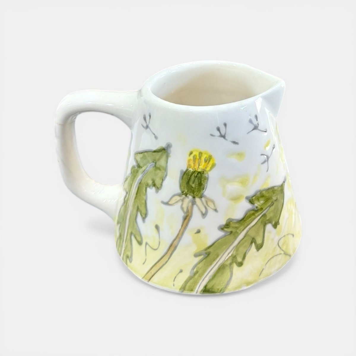 Hand Painted Dandelion Small Jug  - Jenny Blue Art_Just Makers