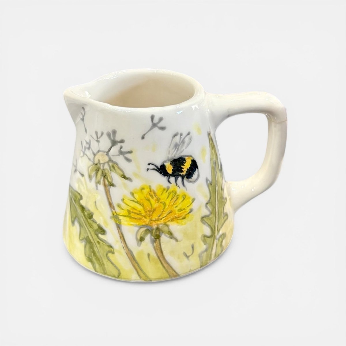 Hand Painted Dandelion Small Jug  - Jenny Blue Art_Just Makers