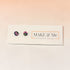Handpainted Mini Pink and Green Studs - Make and Me_Just Makers