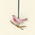 Pink Hanging Songbird Decoration - Natty Deco_Just Makers