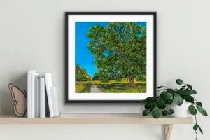 Harewood Hill Giclee Mounted Print Unframed - Sarah Jane Nicholls_Just Makers