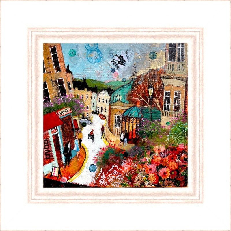 Harrogate Spa Flowers Original Painting - Richard Burel_Just Makers