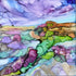 Heather on Ilkley Moors alcohol ink painting by Minu Achrekar