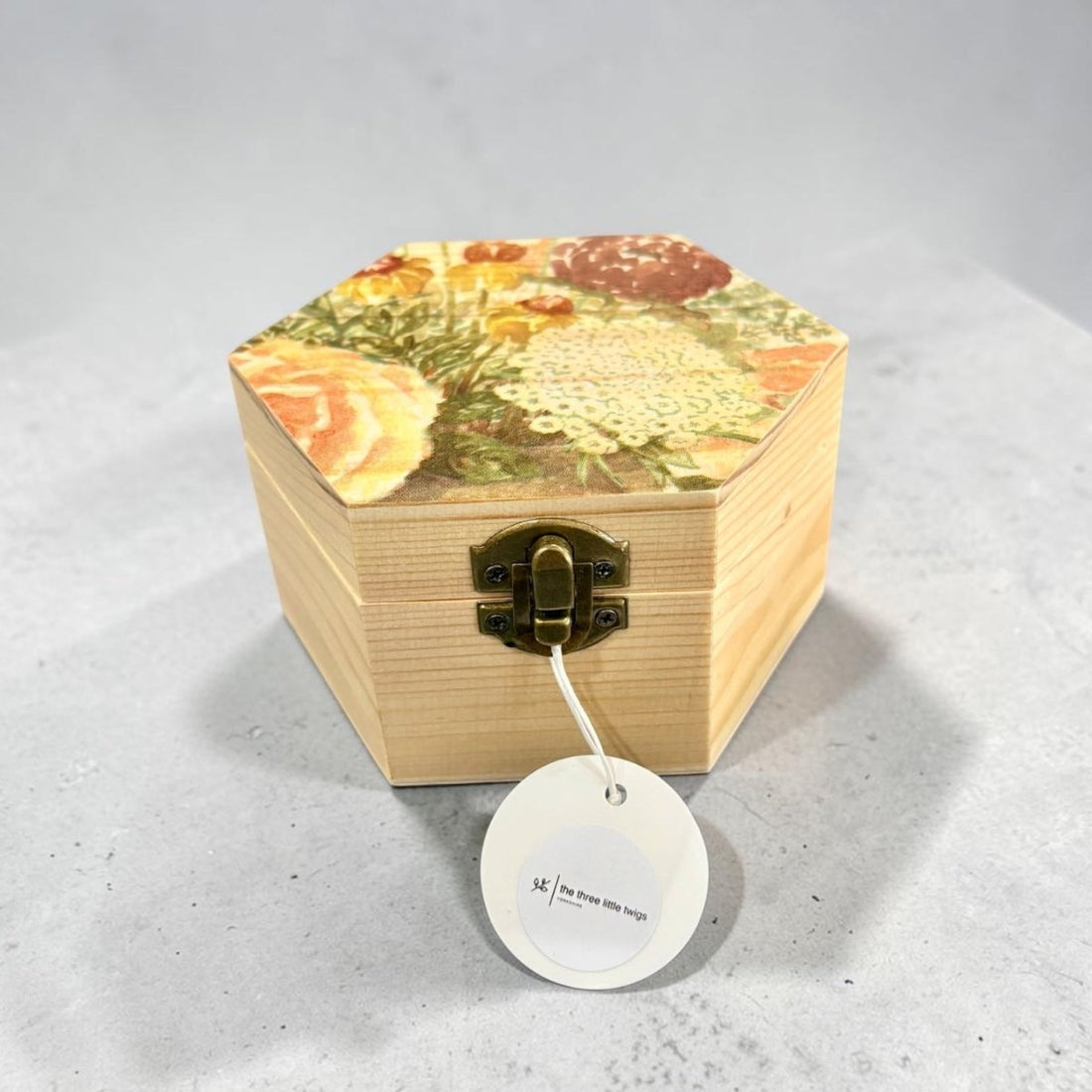 Hexagonal Floral Box - Sarah Tustin_Just Makers